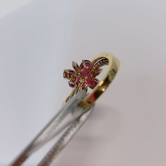 NWT Ruby Yellow gold Ring size 7 - Picture 5 of 16